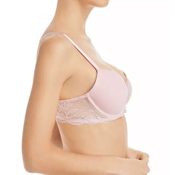 NWT Calvin Klein Seductive Comfort Light Bra Pink - Picture 3 of 6